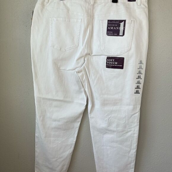 NWT Gloria Vanderbilt White Womens Jeans - Picture 5 of 7